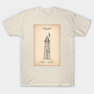 Minots Ledge Lighthouse - Massachusetts - SD T-Shirt